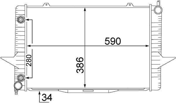 MAHLE ORIGINAL Chladič motora CR 1544 000S 1