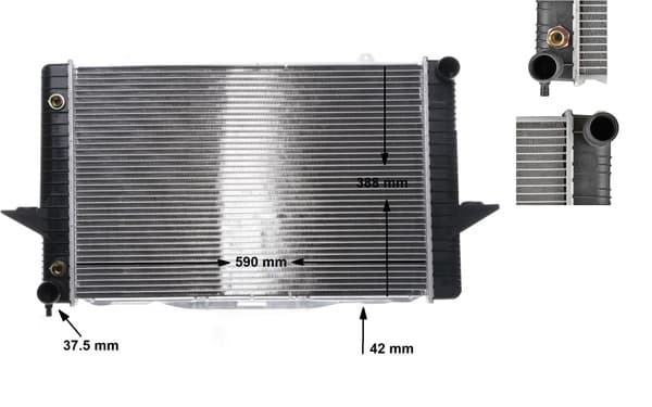 MAHLE ORIGINAL Chladič motora CR 164 000S 1