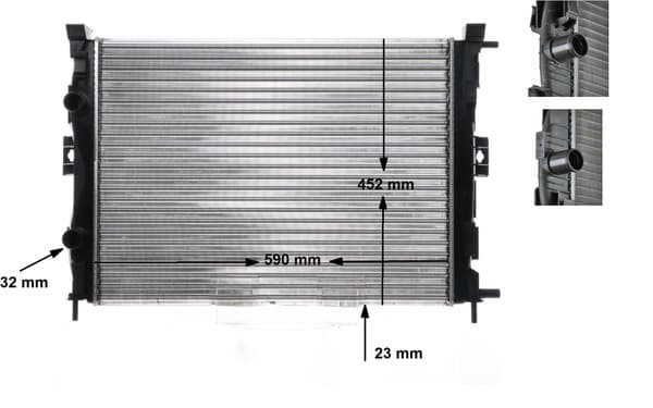 MAHLE ORIGINAL Chladič motora CR 1690 000S 1