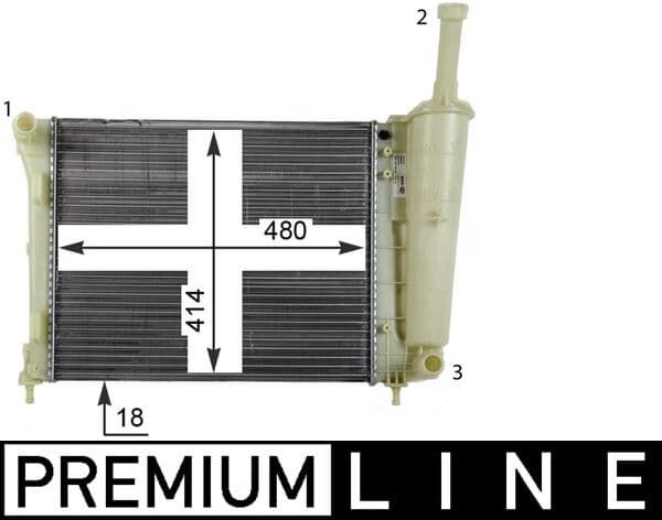 MAHLE ORIGINAL Chladič motora CR 1859 000P 1
