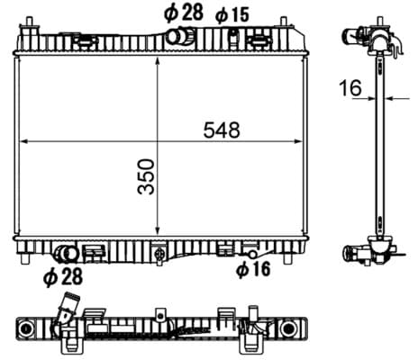 MAHLE ORIGINAL Chladič motora CR 1896 000S 1
