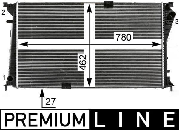 MAHLE ORIGINAL Chladič motora CR 19 000P 1