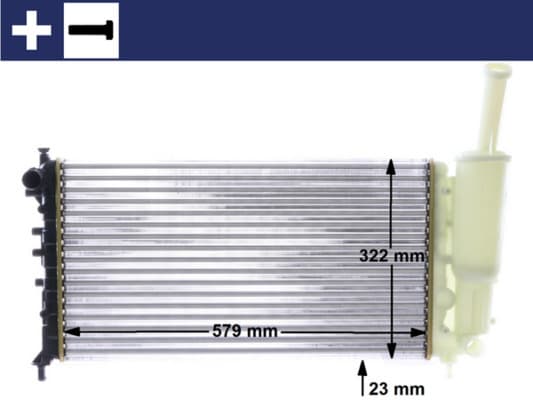 MAHLE ORIGINAL Chladič motora CR 2037 000S 1