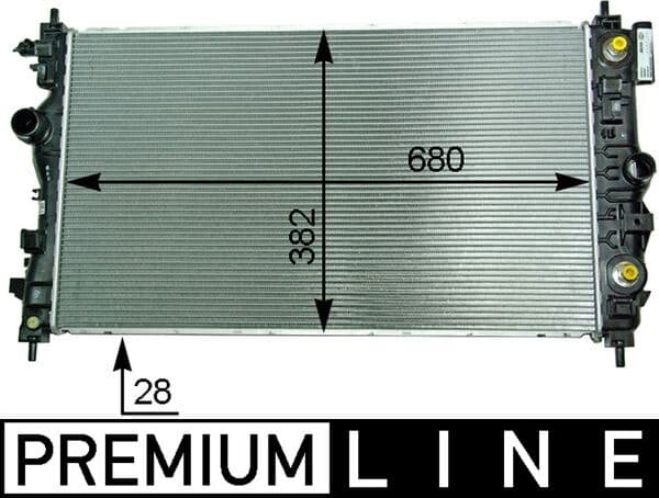 MAHLE ORIGINAL Chladič motora CR 2117 000P 1