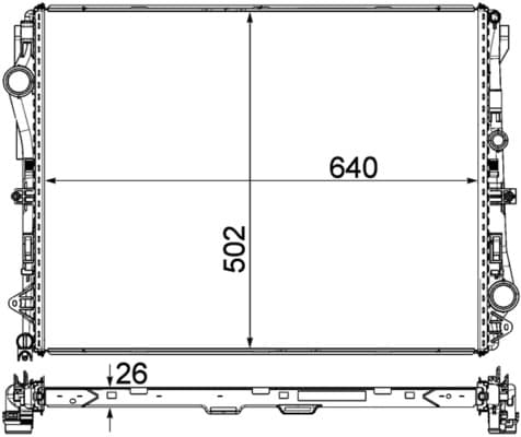 MAHLE ORIGINAL Chladič motora CR 2172 000P 1