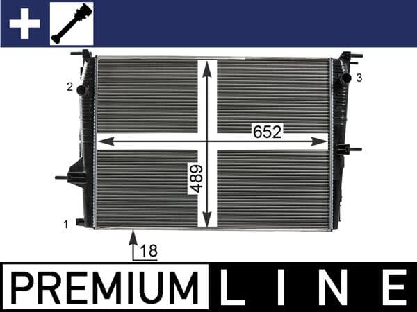 MAHLE ORIGINAL Chladič motora CR 23 000P 1