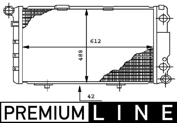 MAHLE ORIGINAL Chladič motora CR 282 000P 1