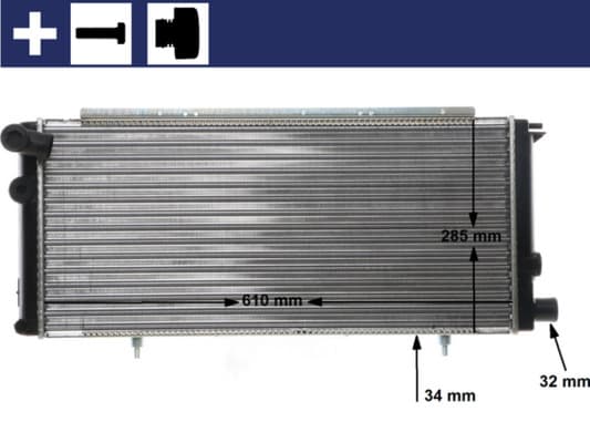 MAHLE ORIGINAL Chladič motora CR 425 000S 1