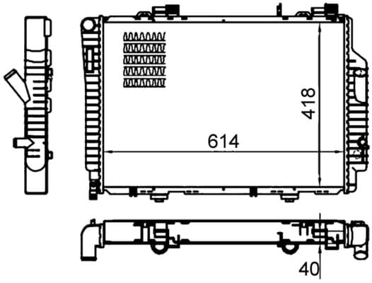 MAHLE ORIGINAL Chladič motora CR 485 000S 1
