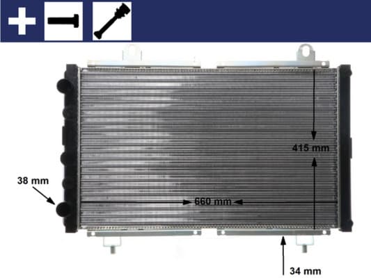 MAHLE ORIGINAL Chladič motora CR 499 000S 1