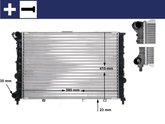 MAHLE ORIGINAL Chladič motora CR 521 000S 1