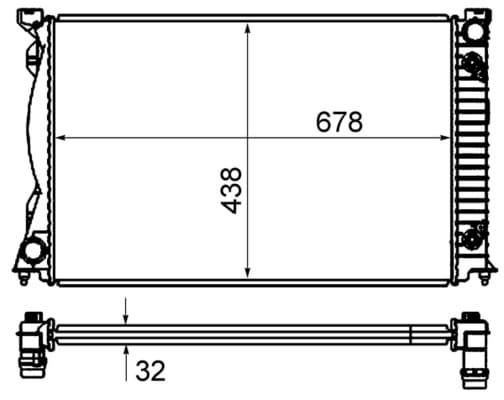 MAHLE ORIGINAL Chladič motora CR 830 000S 1