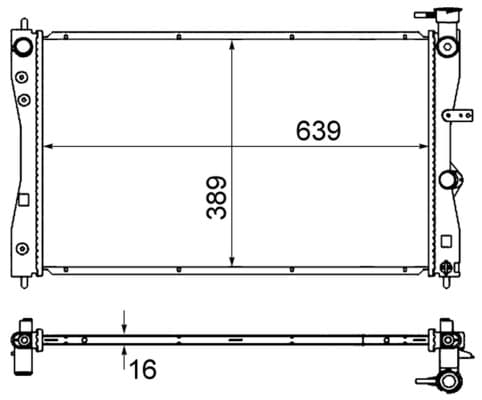 MAHLE ORIGINAL Chladič motora CR 858 000S 1