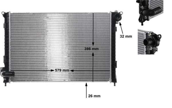 MAHLE ORIGINAL Chladič motora CR 983 000S 1
