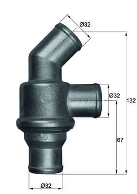 MAHLE ORIGINAL Termostat chladenia TH1680 1