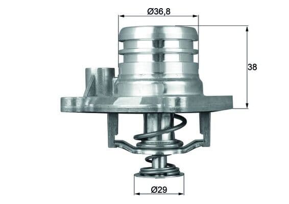 MAHLE ORIGINAL Termostat chladenia TI1392 1