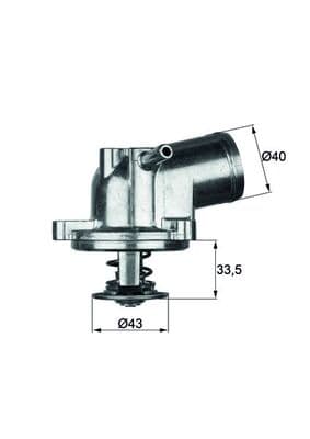 MAHLE ORIGINAL Termostat chladenia TI2187 1