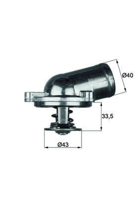 MAHLE ORIGINAL Termostat chladenia TI2287 1
