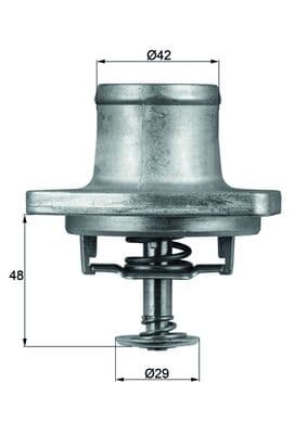 MAHLE ORIGINAL Termostat chladenia TI4880D 1