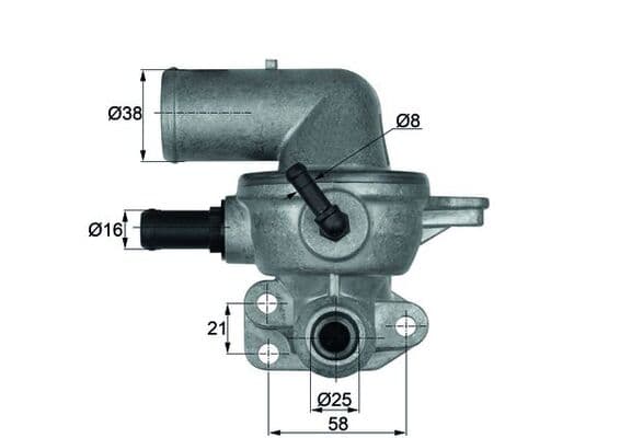 MAHLE ORIGINAL Termostat chladenia TI13388D 1