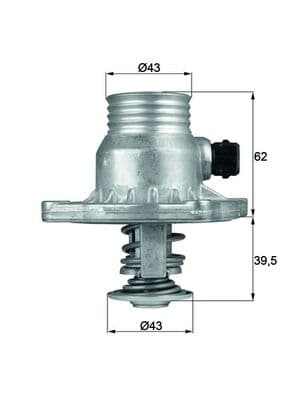 MAHLE ORIGINAL Termostat chladenia TM11105 1