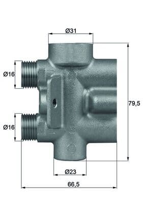 MAHLE ORIGINAL Termostat chladenia oleja TO975 1