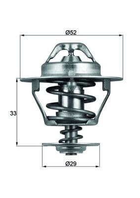 MAHLE ORIGINAL Termostat chladenia TX 77 88D 1