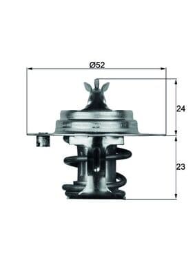 MAHLE ORIGINAL Termostat chladenia TX 7 88D S 1