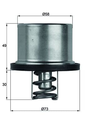 MAHLE ORIGINAL Termostat chladenia TX3779 1