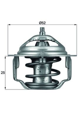 MAHLE ORIGINAL Termostat chladenia TX6482 1