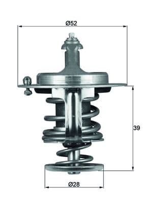 MAHLE ORIGINAL Termostat chladenia TX7182D 1