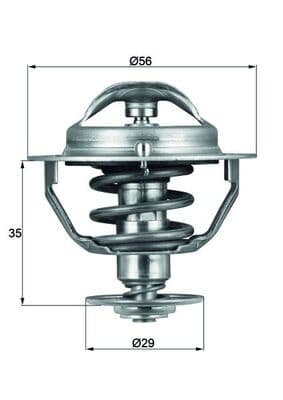 MAHLE ORIGINAL Termostat chladenia TX7382D 1