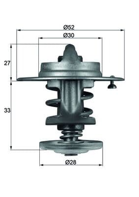 MAHLE ORIGINAL Termostat chladenia TX 80 83 1