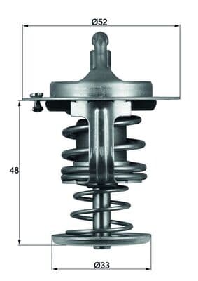 MAHLE ORIGINAL Termostat chladenia TX8280D 1