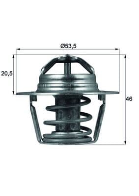 MAHLE ORIGINAL Termostat chladenia TX9189D 1