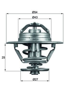 MAHLE ORIGINAL Termostat chladenia TX9383D 1