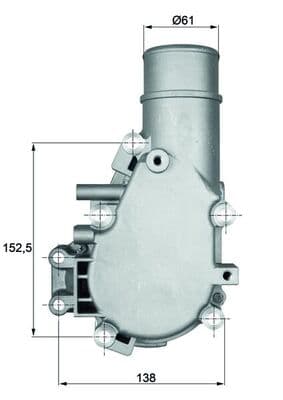 MAHLE ORIGINAL Termostat chladenia TI13684 1