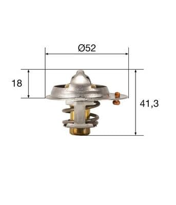 MAHLE ORIGINAL Termostat chladenia TX 85 82 1