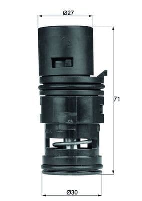 MAHLE ORIGINAL Termostat chladenia oleja TO780 1