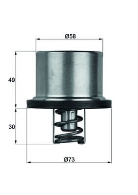 MAHLE ORIGINAL Termostat chladenia THD179 1