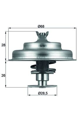 MAHLE ORIGINAL Termostat chladenia TX 75 80D 1