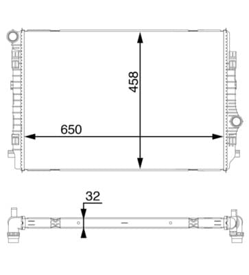 MAHLE ORIGINAL Chladič motora CR 1593 000S 1