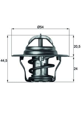 MAHLE ORIGINAL Termostat chladenia TX487D 1