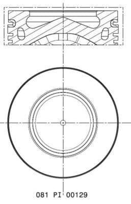 MAHLE ORIGINAL Piest 081 PI 00129 000 1