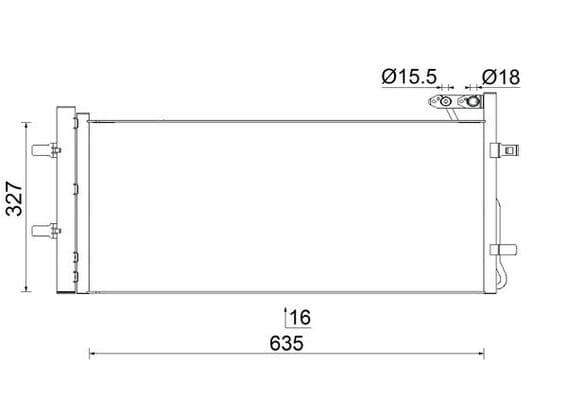 MAHLE ORIGINAL Kondenzátor klimatizácie AC 42 000S 1