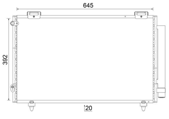 MAHLE ORIGINAL Kondenzátor klimatizácie AC 789 000S 1