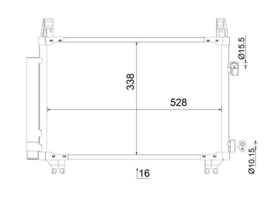 MAHLE ORIGINAL Kondenzátor klimatizácie AC 806 000S 1