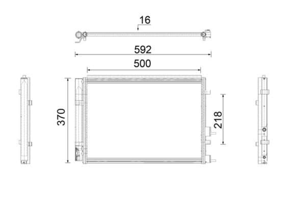 MAHLE ORIGINAL Kondenzátor klimatizácie AC 920 000P 1
