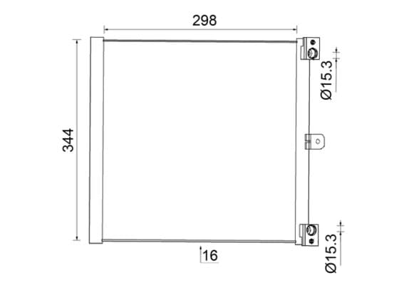 MAHLE ORIGINAL Kondenzátor klimatizácie AC 948 000S 1