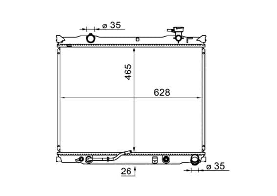 MAHLE ORIGINAL Chladič motora CR 1581 000S 1